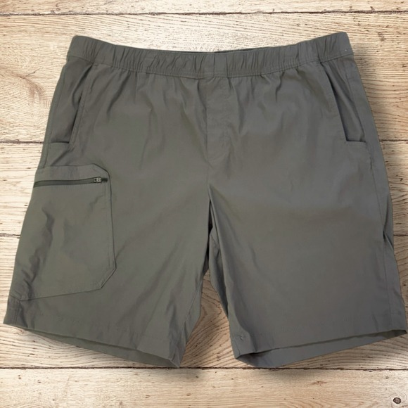 EDDIE BAUER Mens Pull On Performance Stretch Cargo Shorts - Size 2XL XXL - Gray‎ - Picture 2 of 9